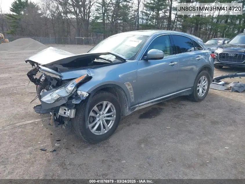 2017 Infiniti Qx70 VIN: JN8CS1MW3HM414720 Lot: 41876979