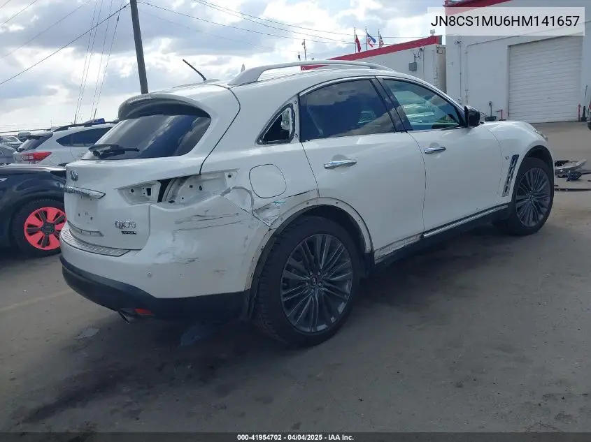 2017 Infiniti Qx70 VIN: JN8CS1MU6HM141657 Lot: 41954702