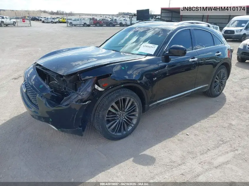2017 Infiniti Qx70 VIN: JN8CS1MW4HM410174 Lot: 42016557