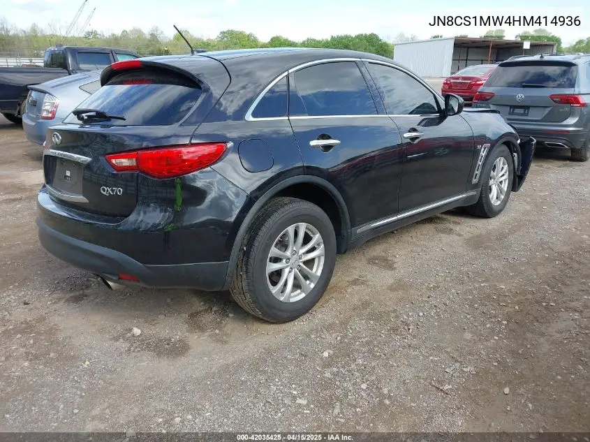2017 Infiniti Qx70 VIN: JN8CS1MW4HM414936 Lot: 42035425