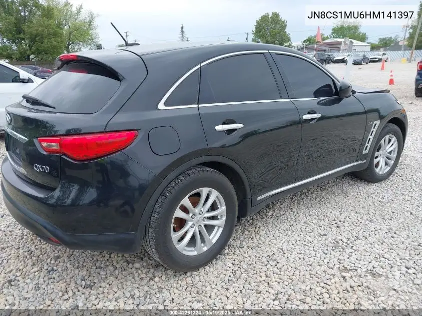 2017 Infiniti Qx70 VIN: JN8CS1MU6HM141397 Lot: 42261324