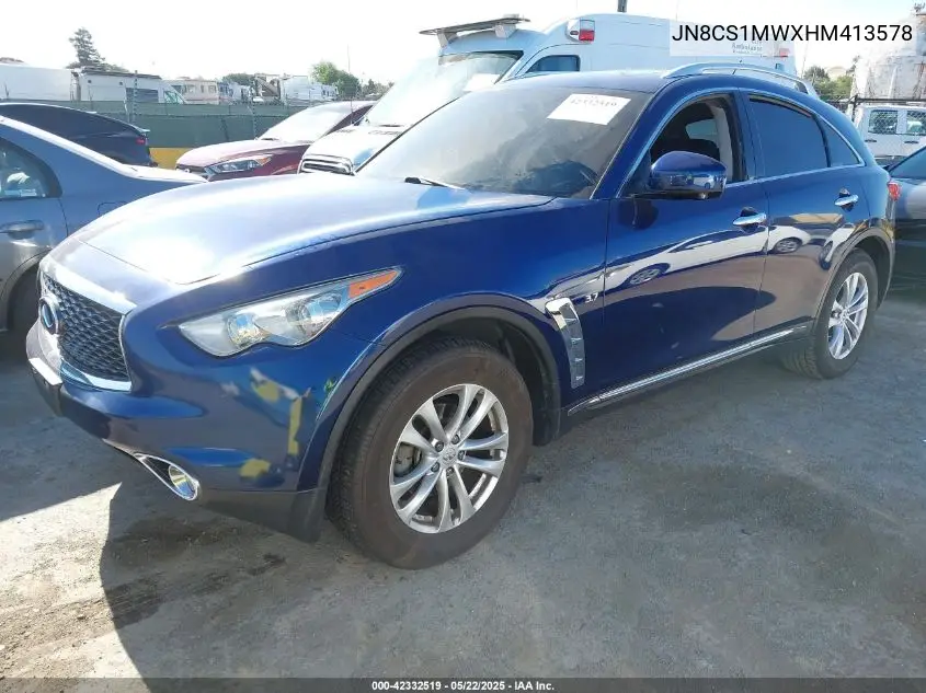2017 Infiniti Qx70 VIN: JN8CS1MWXHM413578 Lot: 42332519