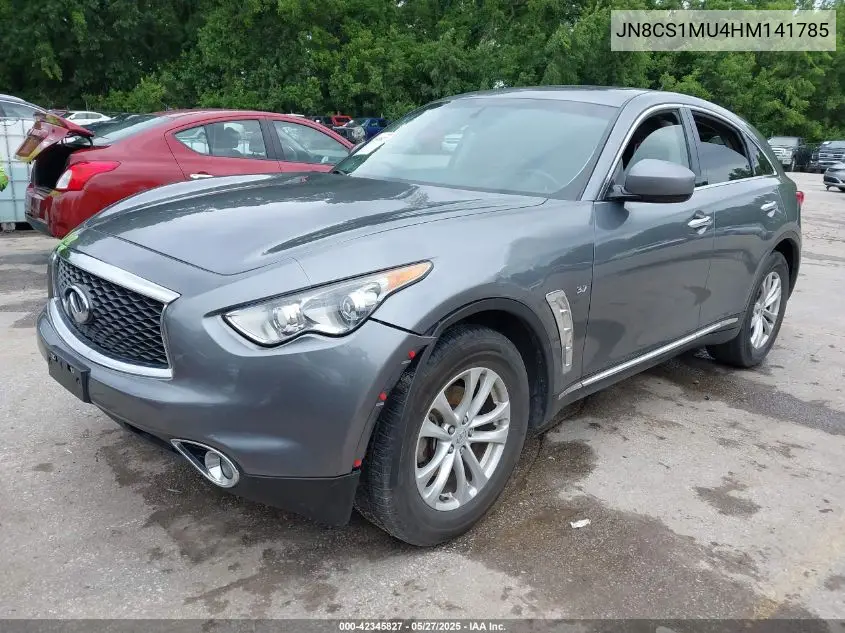 2017 Infiniti Qx70 VIN: JN8CS1MU4HM141785 Lot: 42345827