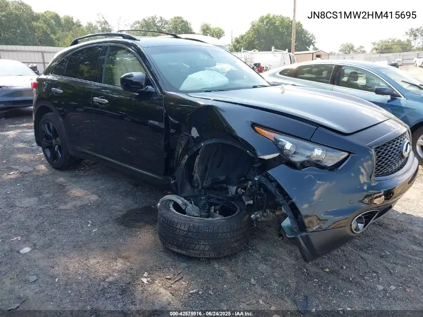 2017 Infiniti Qx70 VIN: JN8CS1MW2HM415695 Lot: 42575916