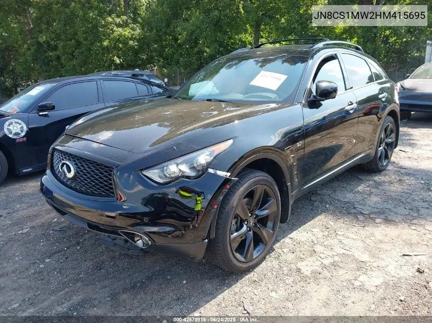 2017 Infiniti Qx70 VIN: JN8CS1MW2HM415695 Lot: 42575916