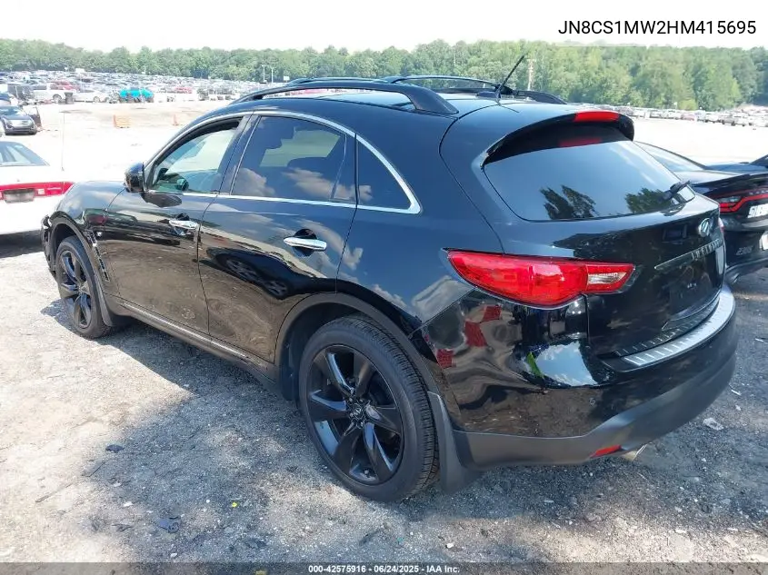 2017 Infiniti Qx70 VIN: JN8CS1MW2HM415695 Lot: 42575916