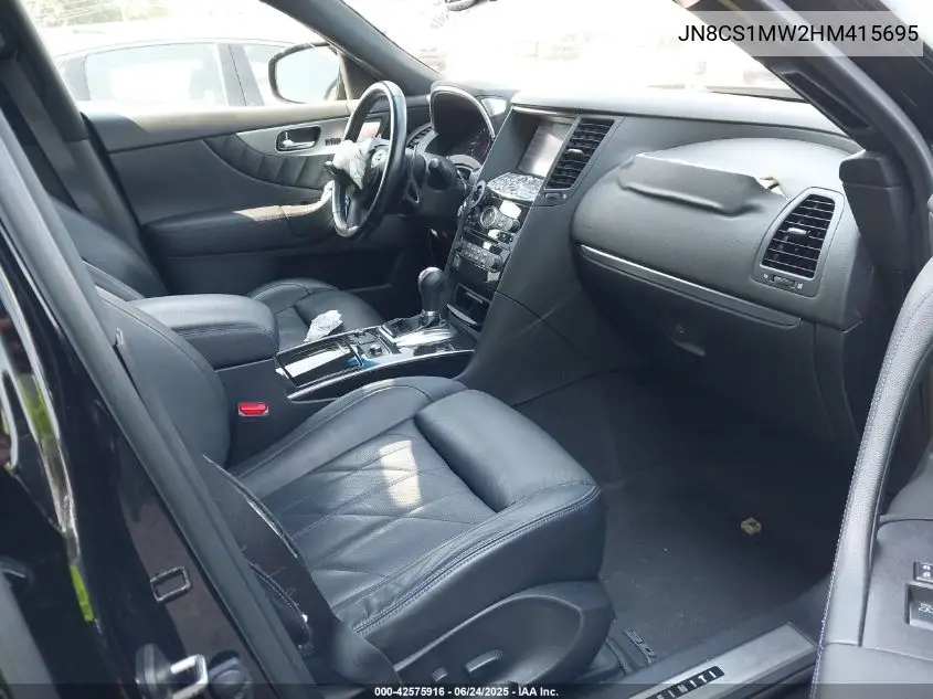 2017 Infiniti Qx70 VIN: JN8CS1MW2HM415695 Lot: 42575916