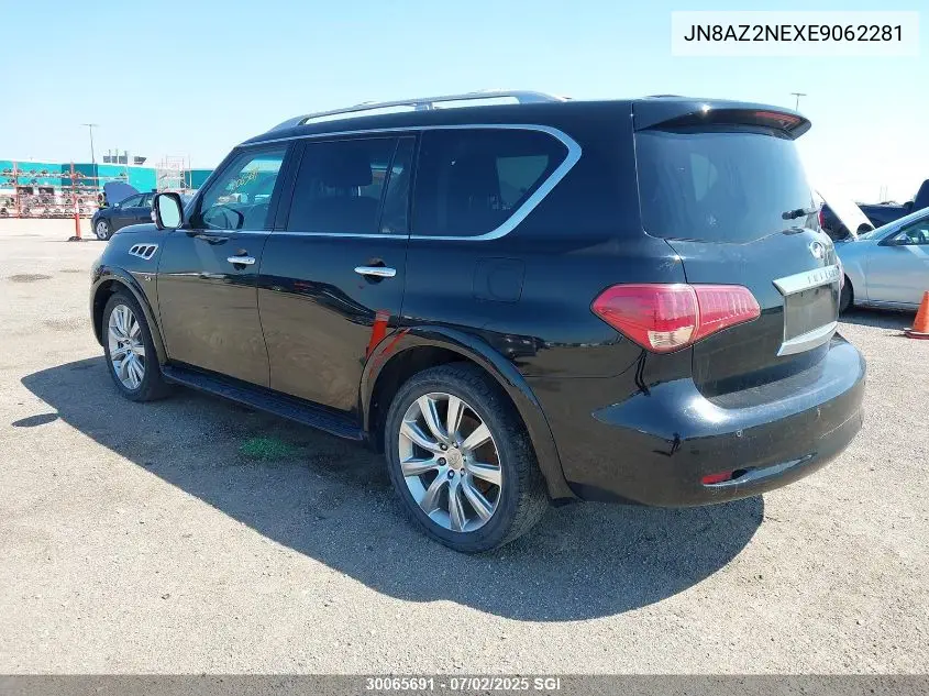 2014 Infiniti Qx80 VIN: JN8AZ2NEXE9062281 Lot: 30065691