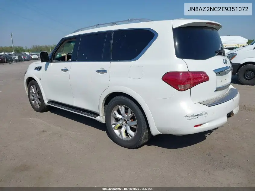 2014 Infiniti Qx80 VIN: JN8AZ2NC2E9351072 Lot: 42062892