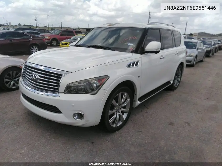 2014 Infiniti Qx80 VIN: JN8AZ2NF6E9551446 Lot: 42554502