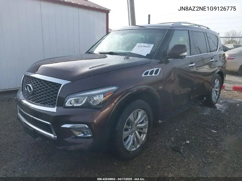 2016 Infiniti Qx80 VIN: JN8AZ2NE1G9126775 Lot: 42038653