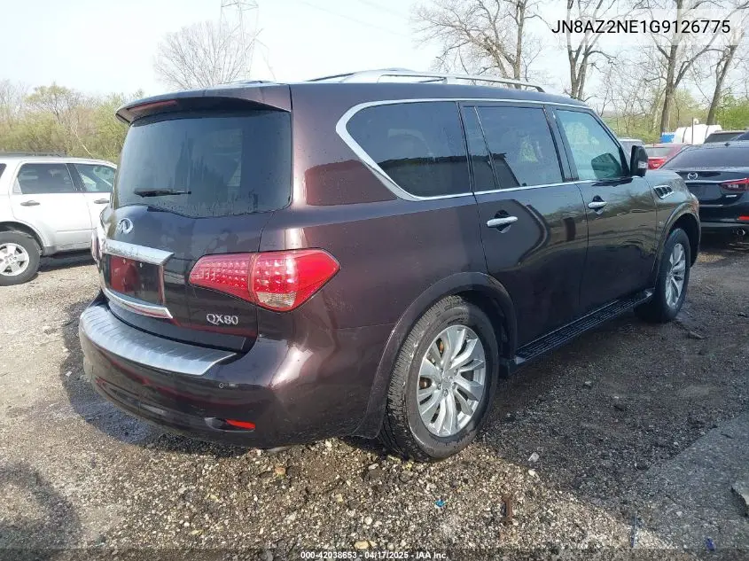 2016 Infiniti Qx80 VIN: JN8AZ2NE1G9126775 Lot: 42038653