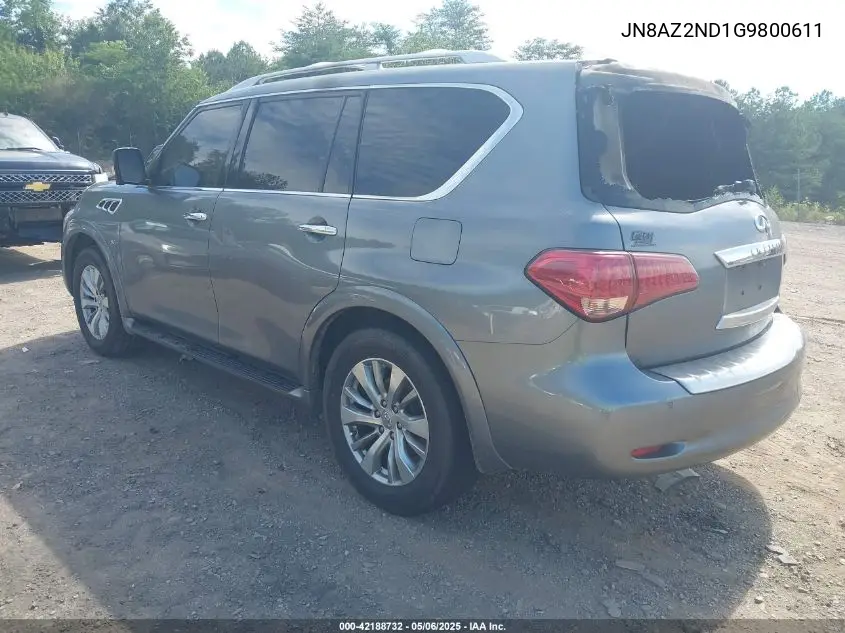 2016 Infiniti Qx80 VIN: JN8AZ2ND1G9800611 Lot: 42188732