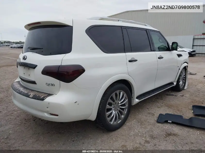 2016 Infiniti Qx80 VIN: JN8AZ2ND7G9800578 Lot: 42196374