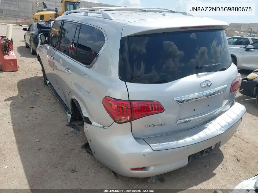2016 Infiniti Qx80 VIN: JN8AZ2ND5G9800675 Lot: 42548281