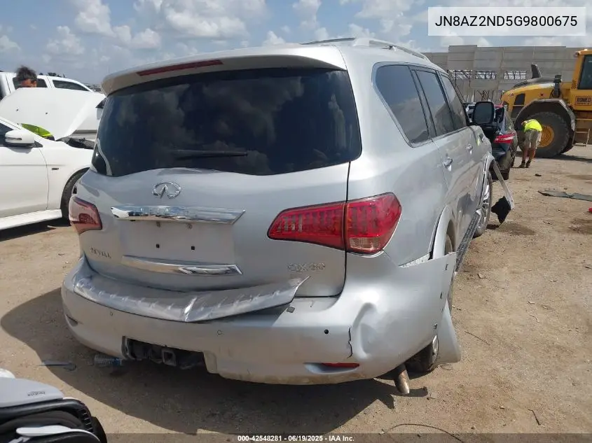 2016 Infiniti Qx80 VIN: JN8AZ2ND5G9800675 Lot: 42548281