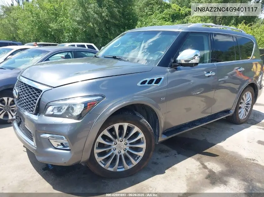 2016 Infiniti Qx80 Limited VIN: JN8AZ2NC4G9401117 Lot: 42591693