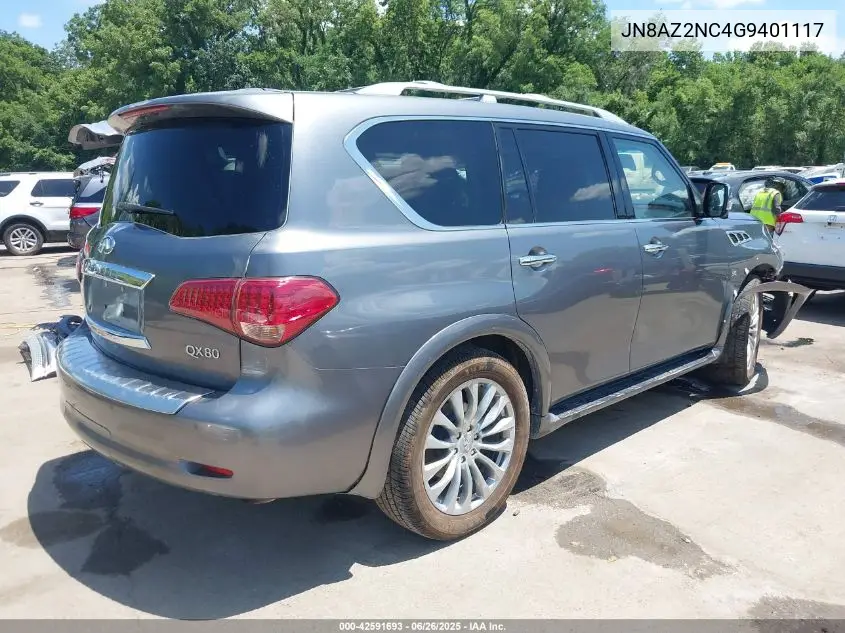 2016 Infiniti Qx80 Limited VIN: JN8AZ2NC4G9401117 Lot: 42591693