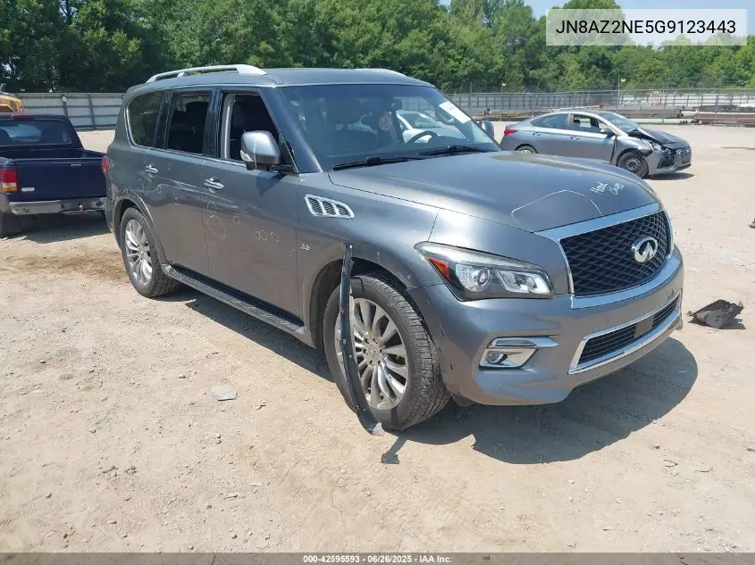 2016 Infiniti Qx80 VIN: JN8AZ2NE5G9123443 Lot: 42595593