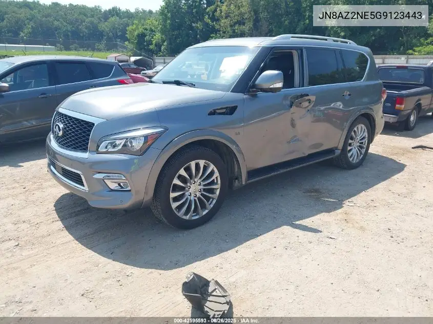 2016 Infiniti Qx80 VIN: JN8AZ2NE5G9123443 Lot: 42595593