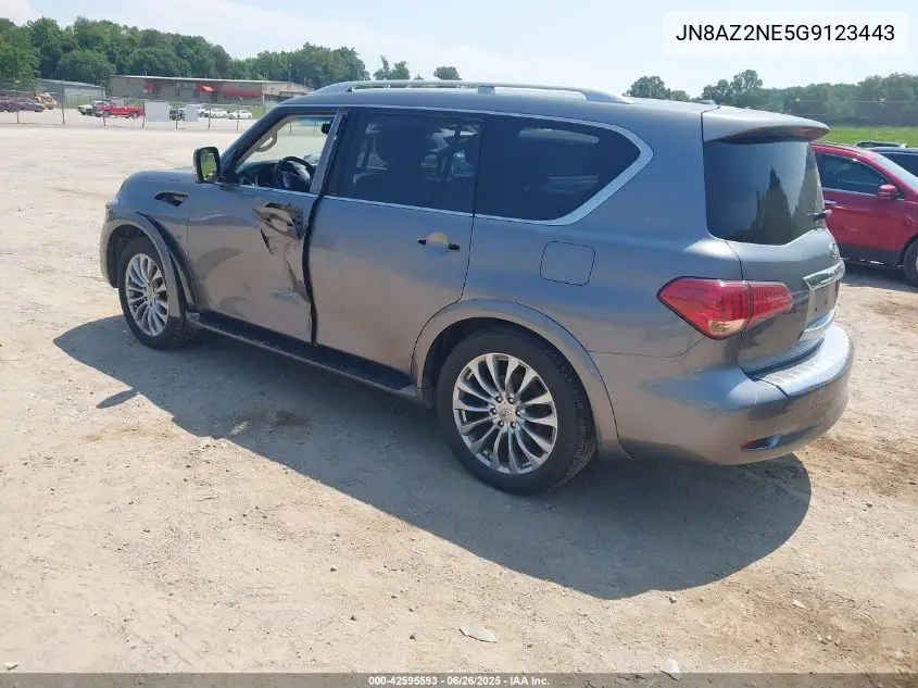 2016 Infiniti Qx80 VIN: JN8AZ2NE5G9123443 Lot: 42595593