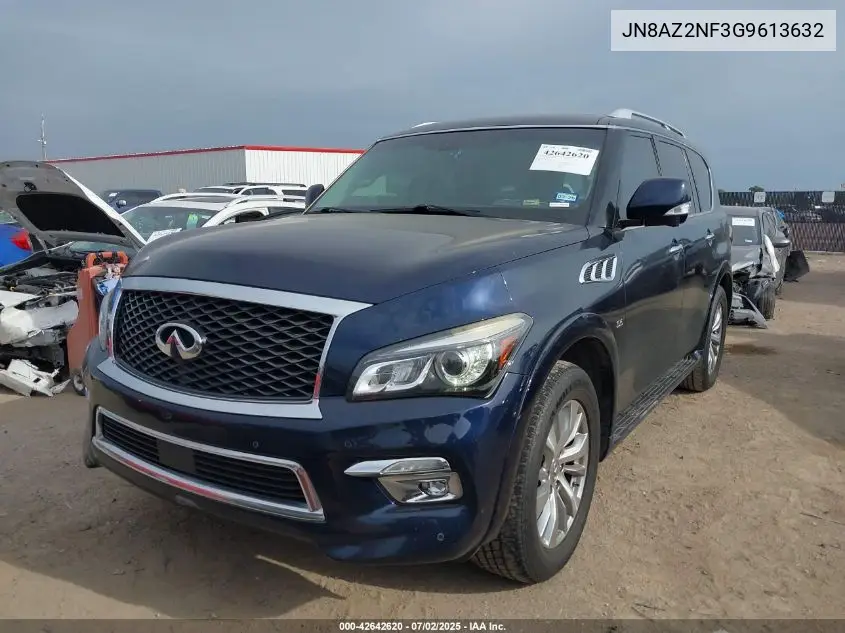 2016 Infiniti Qx80 VIN: JN8AZ2NF3G9613632 Lot: 42642620