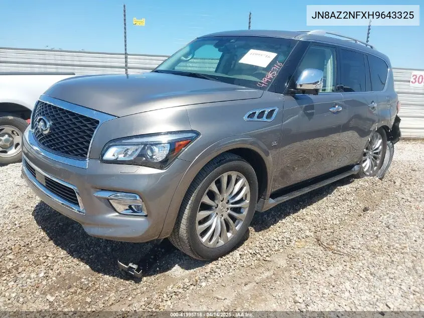 2017 Infiniti Qx80 VIN: JN8AZ2NFXH9643325 Lot: 41995716
