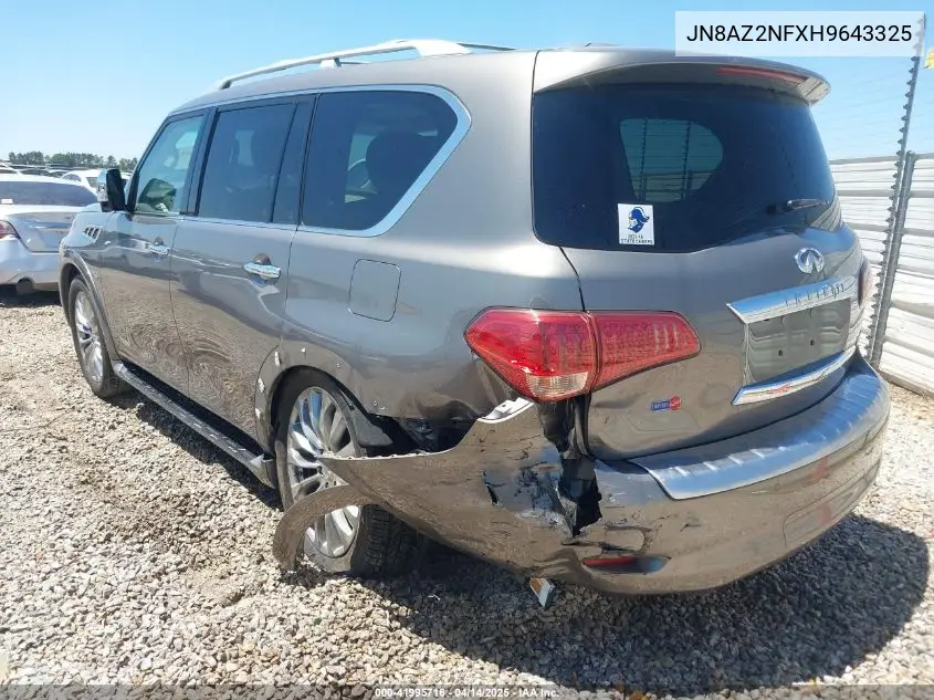 2017 Infiniti Qx80 VIN: JN8AZ2NFXH9643325 Lot: 41995716