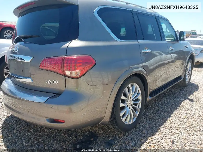 2017 Infiniti Qx80 VIN: JN8AZ2NFXH9643325 Lot: 41995716