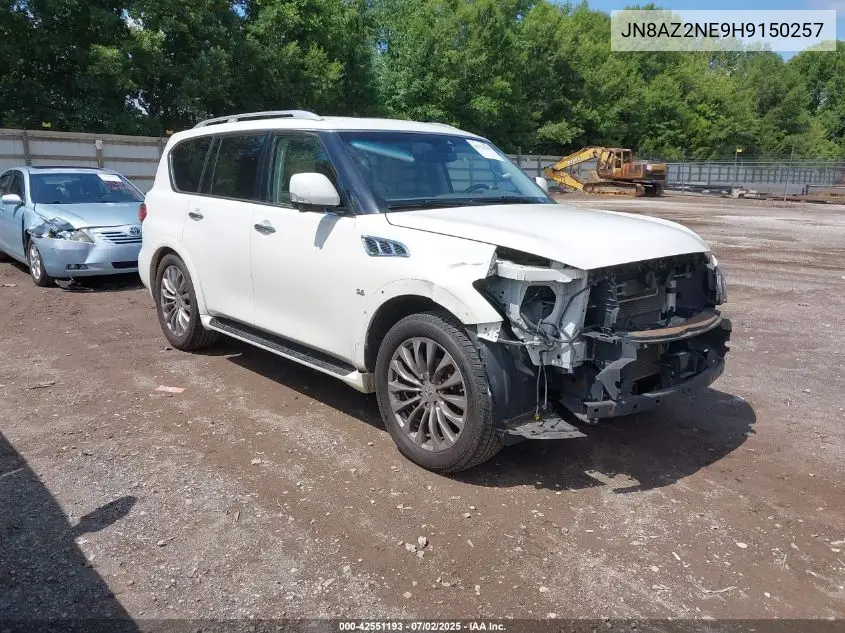 2017 Infiniti Qx80 VIN: JN8AZ2NE9H9150257 Lot: 42551193