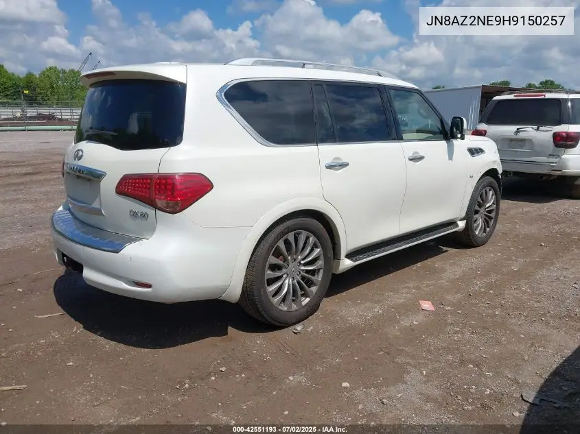 2017 Infiniti Qx80 VIN: JN8AZ2NE9H9150257 Lot: 42551193