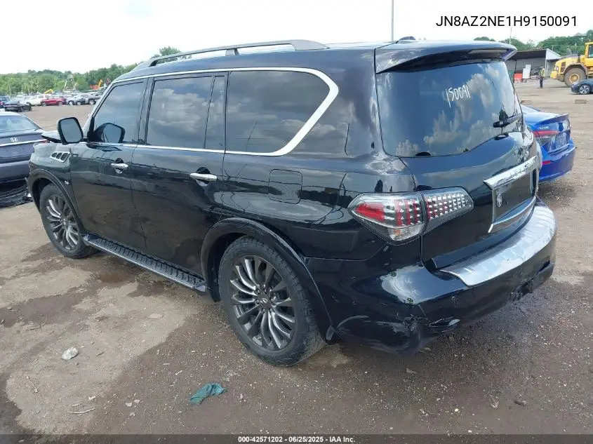 2017 Infiniti Qx80 Limited/Signature Edition VIN: JN8AZ2NE1H9150091 Lot: 42571202
