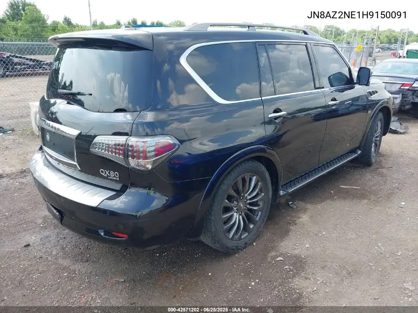 2017 Infiniti Qx80 Limited/Signature Edition VIN: JN8AZ2NE1H9150091 Lot: 42571202
