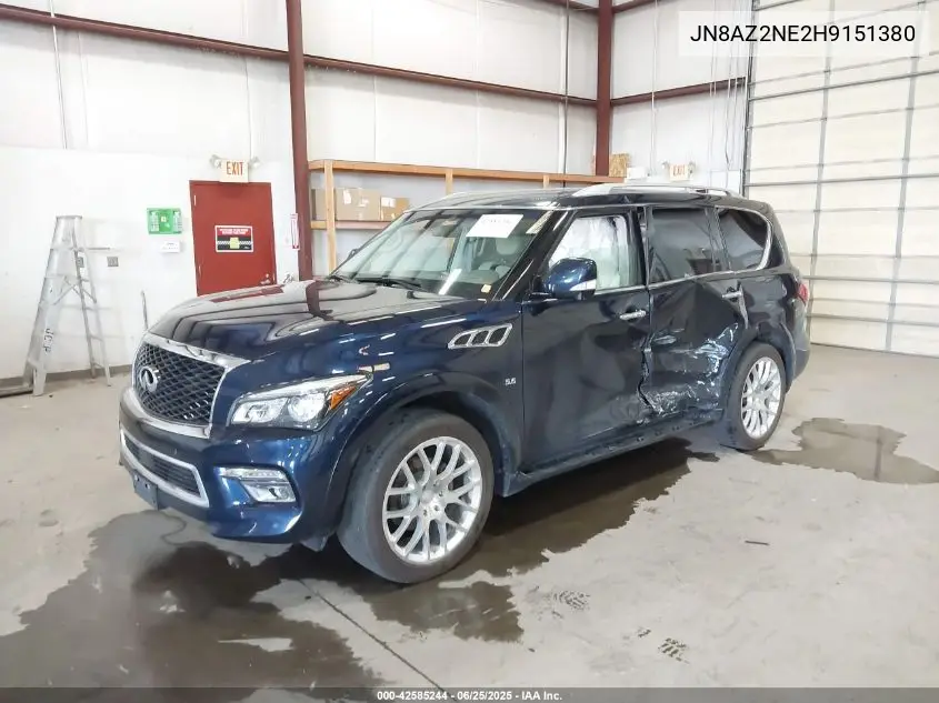2017 Infiniti Qx80 VIN: JN8AZ2NE2H9151380 Lot: 42585244
