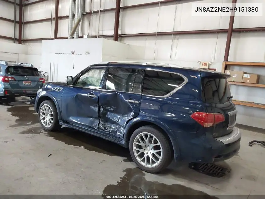 2017 Infiniti Qx80 VIN: JN8AZ2NE2H9151380 Lot: 42585244