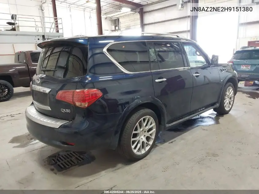 2017 Infiniti Qx80 VIN: JN8AZ2NE2H9151380 Lot: 42585244