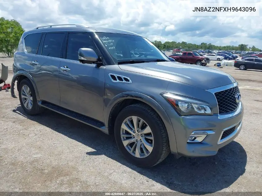 2017 Infiniti Qx80 VIN: JN8AZ2NFXH9643096 Lot: 42589447