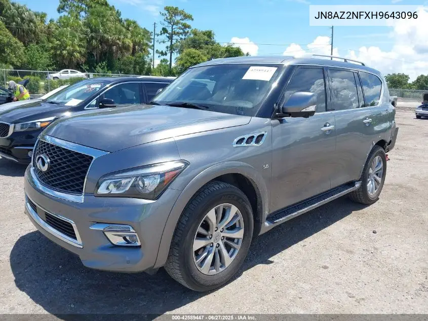 2017 Infiniti Qx80 VIN: JN8AZ2NFXH9643096 Lot: 42589447