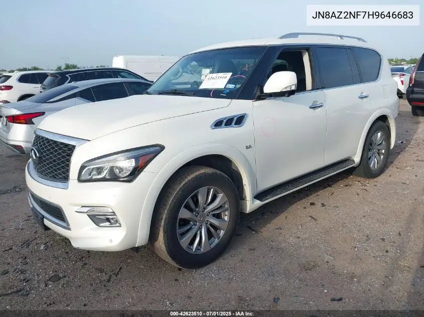 2017 Infiniti Qx80 VIN: JN8AZ2NF7H9646683 Lot: 42623510