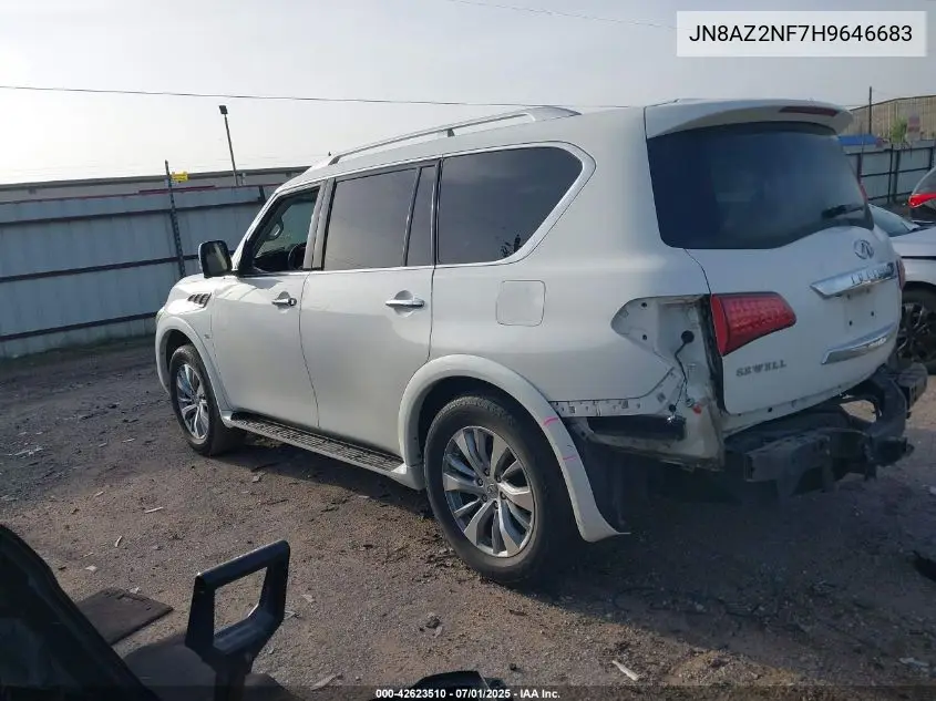 2017 Infiniti Qx80 VIN: JN8AZ2NF7H9646683 Lot: 42623510