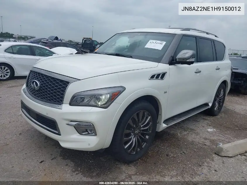 2017 Infiniti Qx80 Limited/Signature Edition VIN: JN8AZ2NE1H9150012 Lot: 42634390