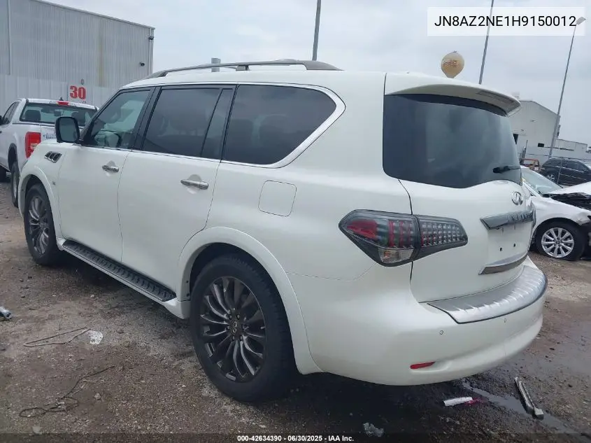 2017 Infiniti Qx80 Limited/Signature Edition VIN: JN8AZ2NE1H9150012 Lot: 42634390