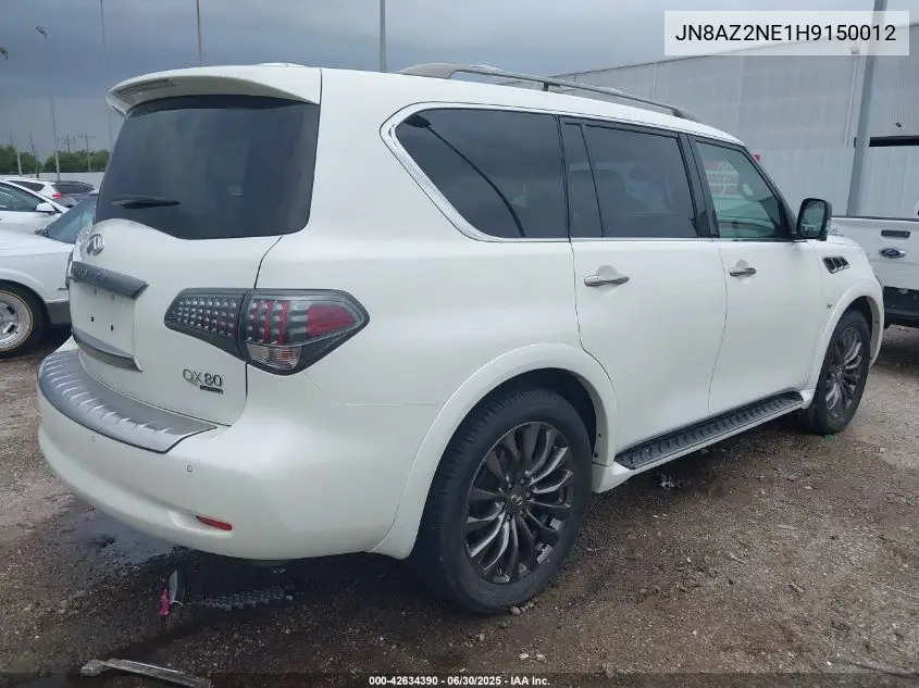 2017 Infiniti Qx80 Limited/Signature Edition VIN: JN8AZ2NE1H9150012 Lot: 42634390