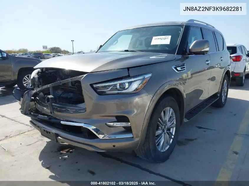 2019 Infiniti Qx80 Luxe VIN: JN8AZ2NF3K9682281 Lot: 41802102