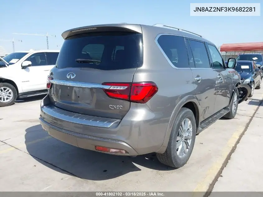 2019 Infiniti Qx80 Luxe VIN: JN8AZ2NF3K9682281 Lot: 41802102