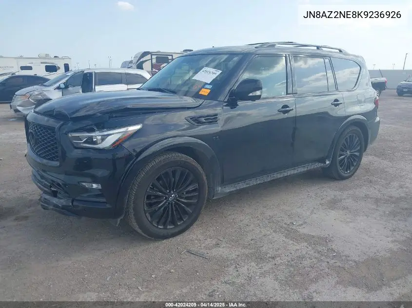 2019 Infiniti Qx80 Luxe VIN: JN8AZ2NE8K9236926 Lot: 42024209
