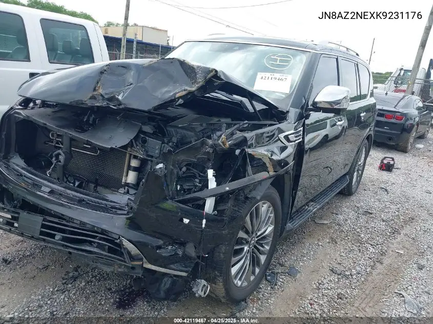 2019 Infiniti Qx80 Luxe VIN: JN8AZ2NEXK9231176 Lot: 42119467