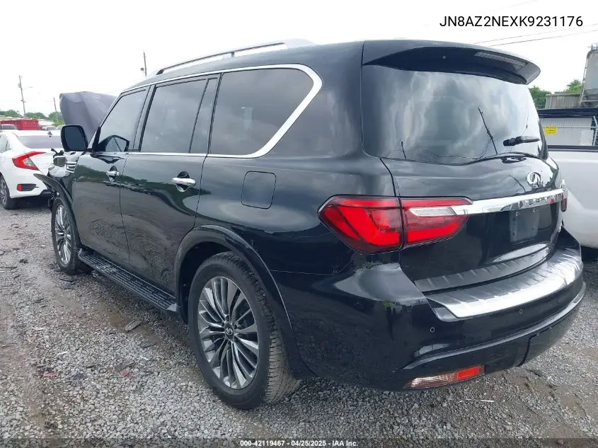 2019 Infiniti Qx80 Luxe VIN: JN8AZ2NEXK9231176 Lot: 42119467