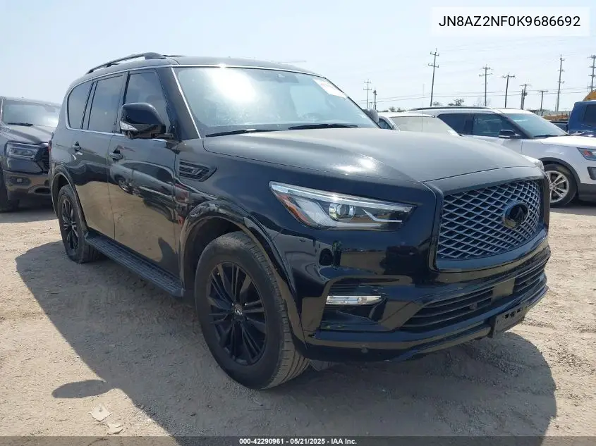 2019 Infiniti Qx80 Luxe VIN: JN8AZ2NF0K9686692 Lot: 42290961