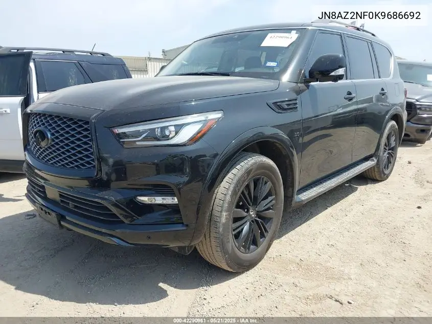 2019 Infiniti Qx80 Luxe VIN: JN8AZ2NF0K9686692 Lot: 42290961